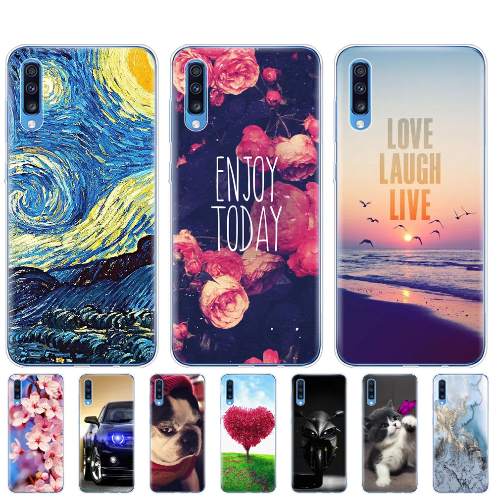 Чехол для Samsung A70 2019 мягкий ТПУ чехол накладка телефона Galaxy силиконовый бампер A 70
