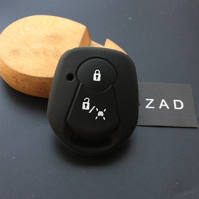 ZAD силиконовый чехол для автомобильного ключа брелок Ssangyong Actyon Kyron Rexton с 2 кнопками