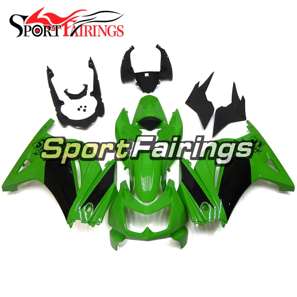 

Motorcycle Fairings For Kawasaki EX-250R Ninja 250 08 09 10 11 12 Injection ABS Plastics Fairing Kit Cowling Green Black Carene