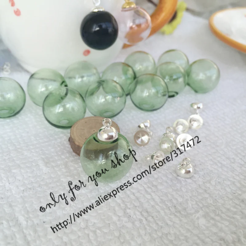 Потрясающе! 30 компл./лот 16 ммбол 4 мм открытый стеклянный шар пузырь и базовая