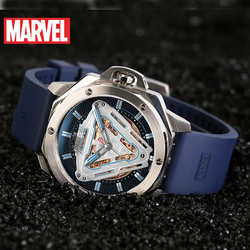 Мужские автоматические механические водонепроницаемые часы Marvel Мстители