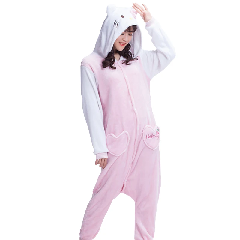 Оптовая продажа пижамы унисекс Для мужчин женщин взрослых зима Pijama Косплэй