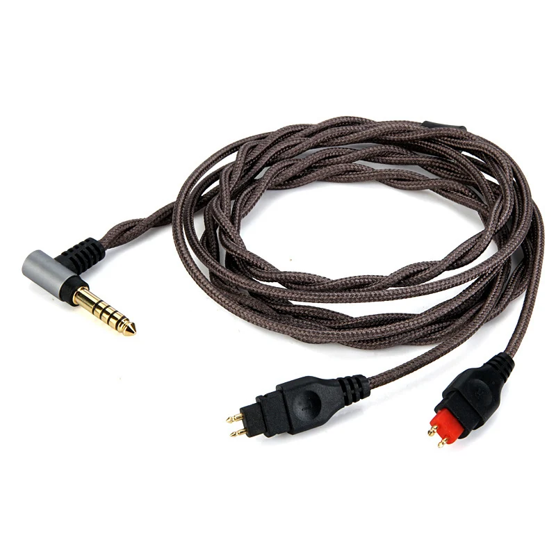 Наушники Earmax OCC с серебряным покрытием кабель для обновления 4,4 мм Баланс провода HIFI Aux аудио кабель для Sennheiser-HD650 HD600 HD580