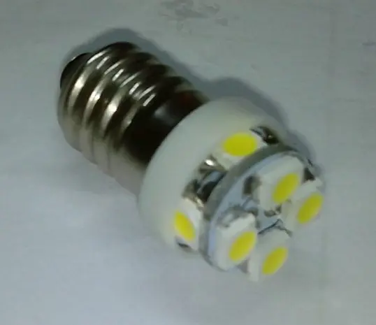 

Оптовая продажа, Бесплатная доставка, E10 2*4 8 smd 3528, 12 В постоянного тока, светодиодная лампа 24 В