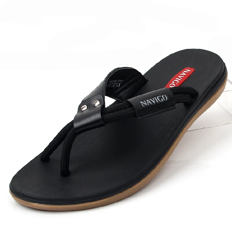 Шлепанцы мужские резиновые сланцы плоская подошва повседневные пляжные