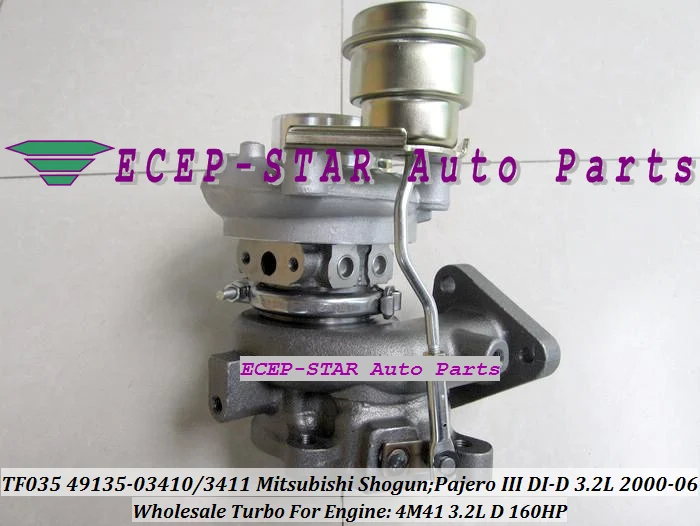 Турбокомпрессор TF035 49135 03411 03410 ME203949 для Mitsubishi Shogun 06 Pajero III 2002 4M41 2000 л|turbocharger