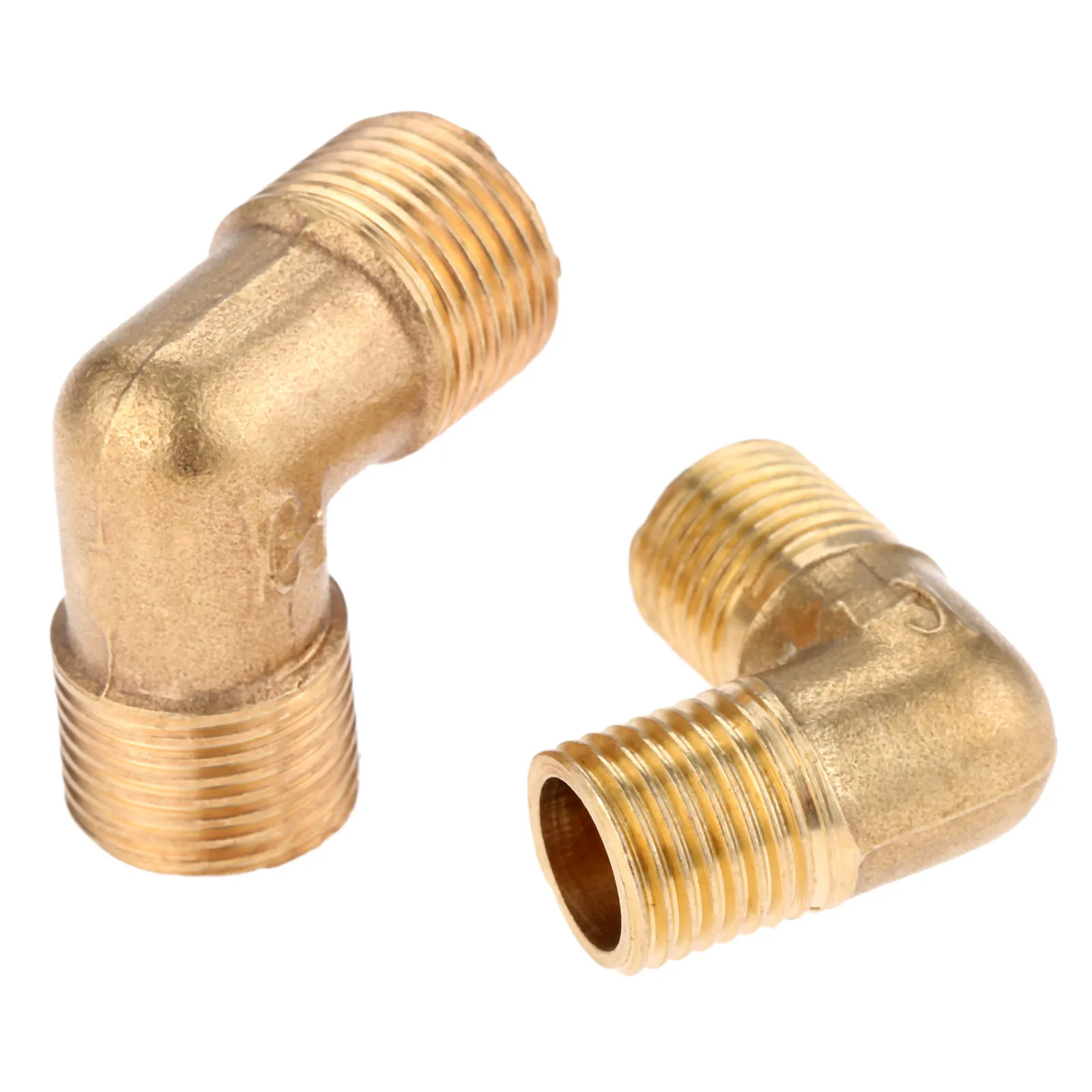 DRELD 1/8 &quot1/4&quot 3/8 &quot1/2&quot BSP с наружной резьбой 90 ° латунный штуцер трубы локтя