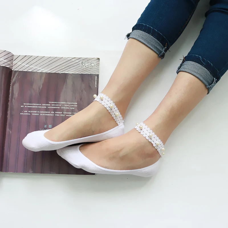 Новинка хлопковый однотонный кружевной топ с искусственным жемчугом простая