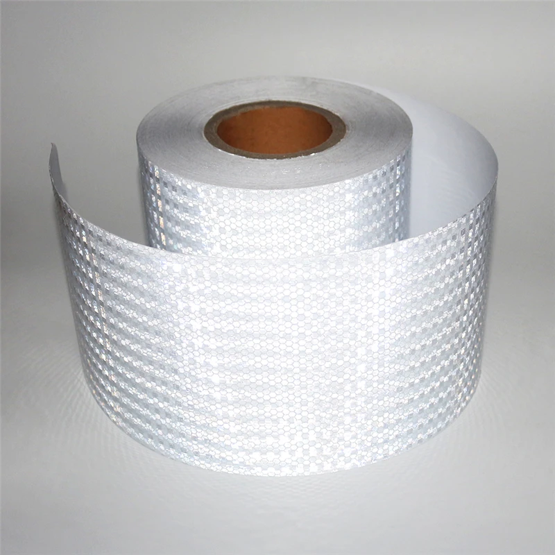 15cm*50m High Visibility Warning Safety Reflective sheeting Stickers for Car modification DIY Conspicuity adhesive Tape White | Автомобили