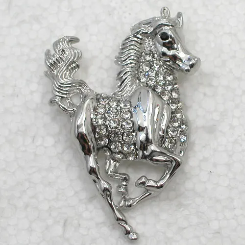 

Clear Rhinestone Horse brooch Pin Pendant C848 A