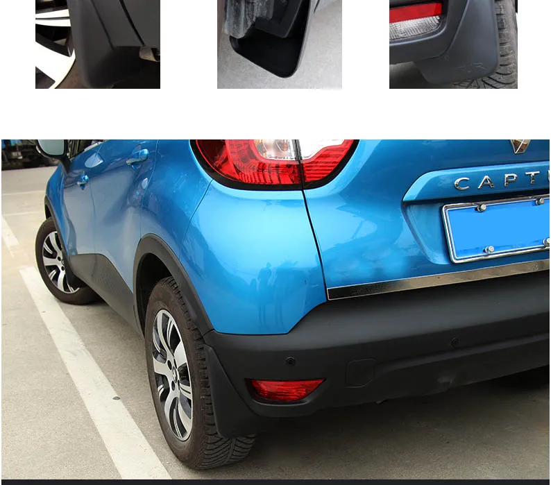 Lsrtw2017 инженерный пластик автомобиля mudguars для renault captur 2013