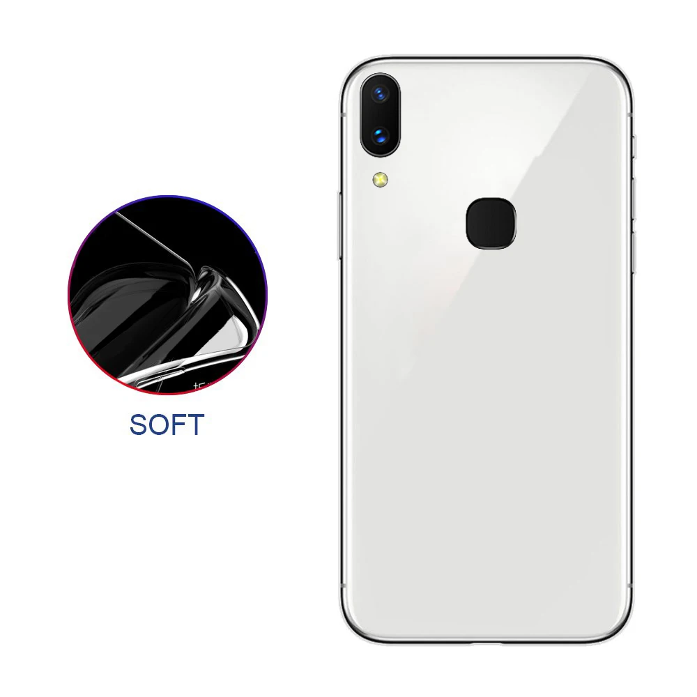 Подходит для vivo Y91 ультра-тонкий мягкий силиконовый прозрачный ТПУ чехол