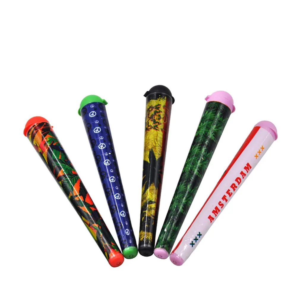1pc-color random COURNOT контейнеры для сигарет doob tubes 120 мм тайник баночный шарнир держатель тупой хранения бумажный держатель для Рожков герметичный водонепроницаемый ящик для таблеток - Цвет: 1pc-color random
