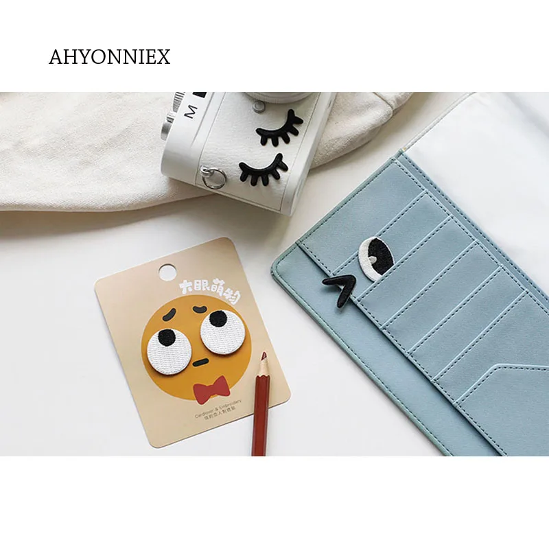 AHYONNIEX 1 пара глаз Вышивка ремонт фотоблесток куртка джинсы мультфильм
