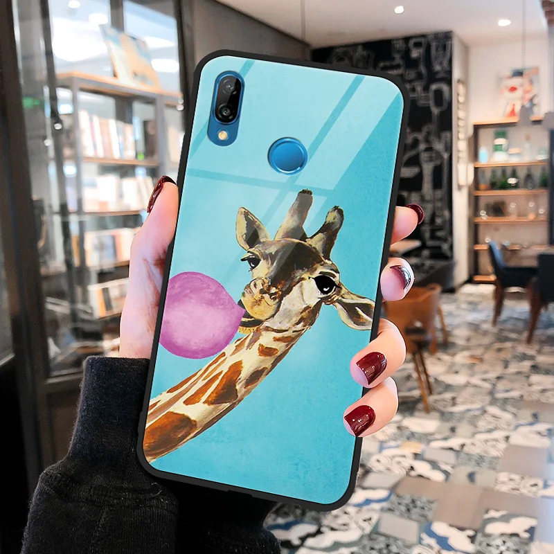 cjlfenpp Чехол из закаленного стекла для huawei P9 P10 P20 Plus P30 Pro Lite Wolf Coque для huawei mate 9 10 20 X Lite Pro Y9 TPU чехол - Цвет: cjlfenpp