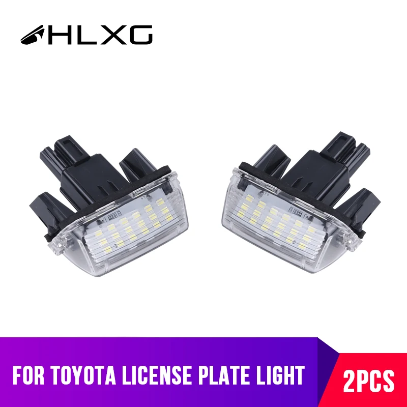 Для Toyota Corolla Camry Yaris Prius Vitz Avensis Canbus светодиодный светильник номерного знака 12V luces