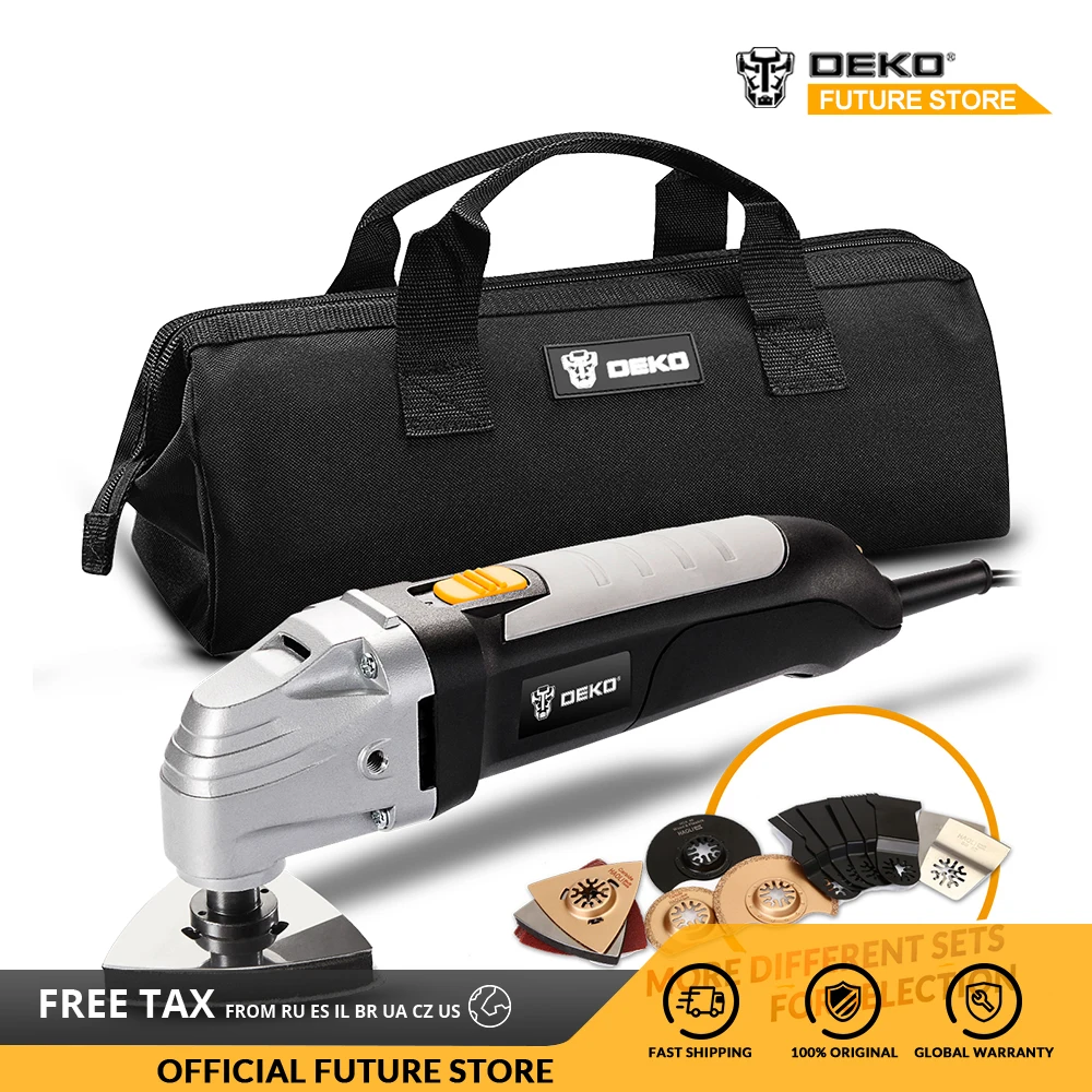DEKO GJ177 110 V/220 V Электрический многофункциональный Осциллирующий Инструмент Комплект мультиинструмент 300W Мощность инструмент переменной Скорость электрическая машинка для стрижки