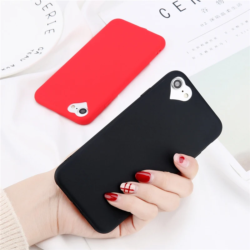 Lovebay чехол для телефона iPhone 6 6s 7 8 Plus 5 5S SE модные яркие однотонные мягкие