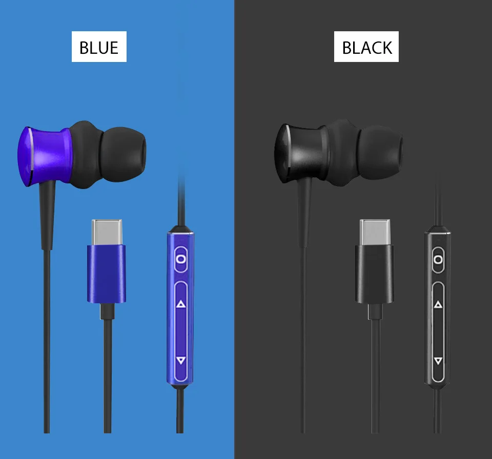 HENZIN usb type C Наушники Hi-Fi цифровые 3D аудио наушники для samsung S8 Note 8 type-c USB наушники-вкладыши для Xiaomi mi5 mi6 huawei P10