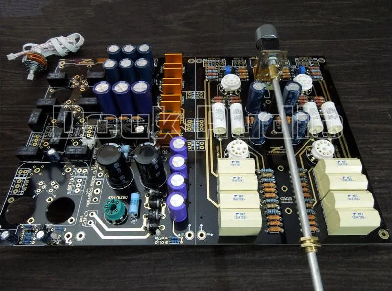 Douk аудио Hi End XLR сбалансированный/RCA Предварительный усилитель Fi вакуумная