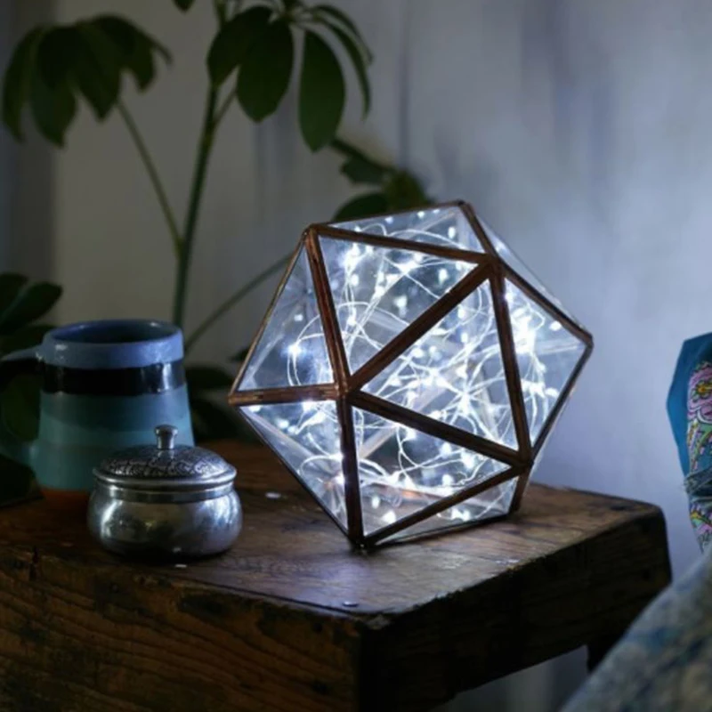 Современная Медная настольная лампа светодиодная USB гирлянда и декоративная