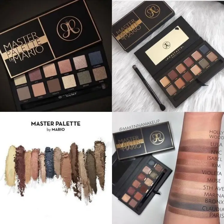Матовая Палетка для век Anastasia beverly стойкая матовая тени |