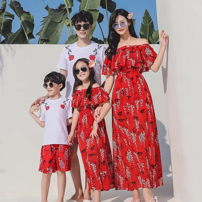 2019 детская одежда для маленьких мальчиков и девочек Одинаковые комплекты семьи