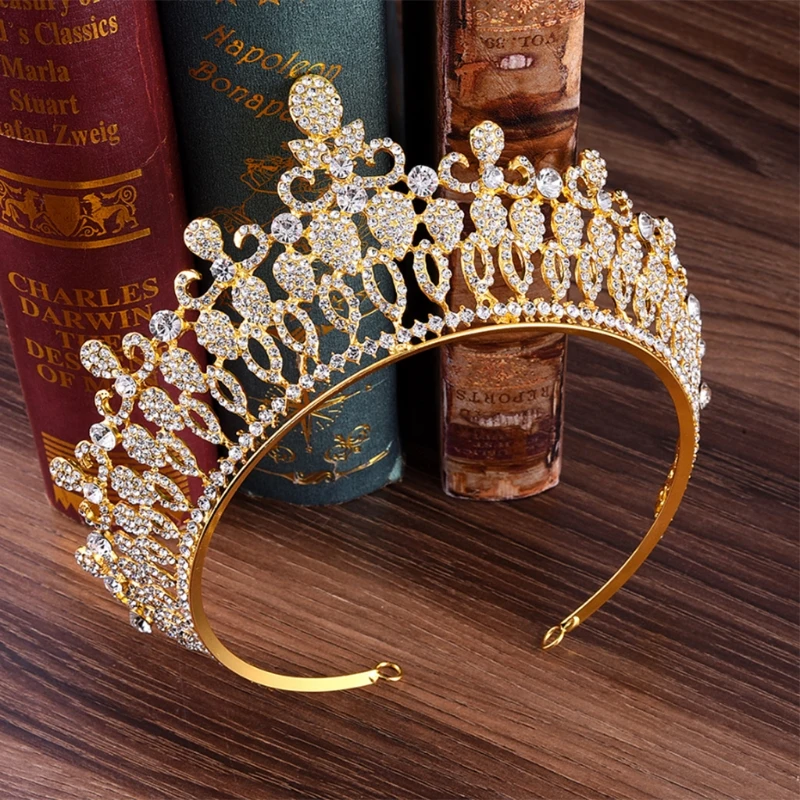 Свадебная тиара в стиле барокко JAVRICK свадебная этнические свадебные украшения