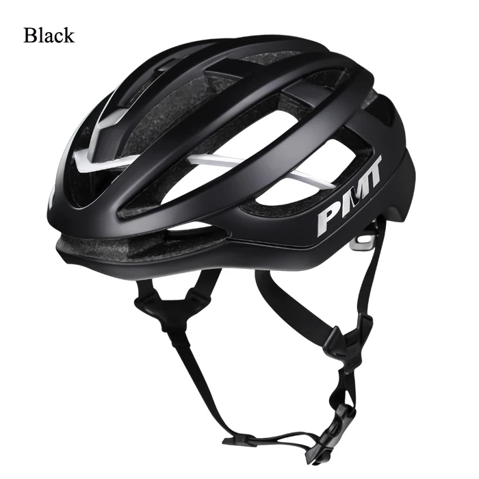 Black PMT дорожный велосипедный шлем M L, велосипедные шлемы для мужчин, MTB горный велосипед, шлем для женщин с воздушными отверстиями, Сверхлегкий, 230 г - Цвет: Black