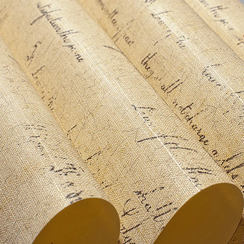 

PVC Vinyl Wallpaper Vintage Creative 3D English Letter Clothing Store Cafe Restaurant Interior Decor Waterproof Wall Papers Roll