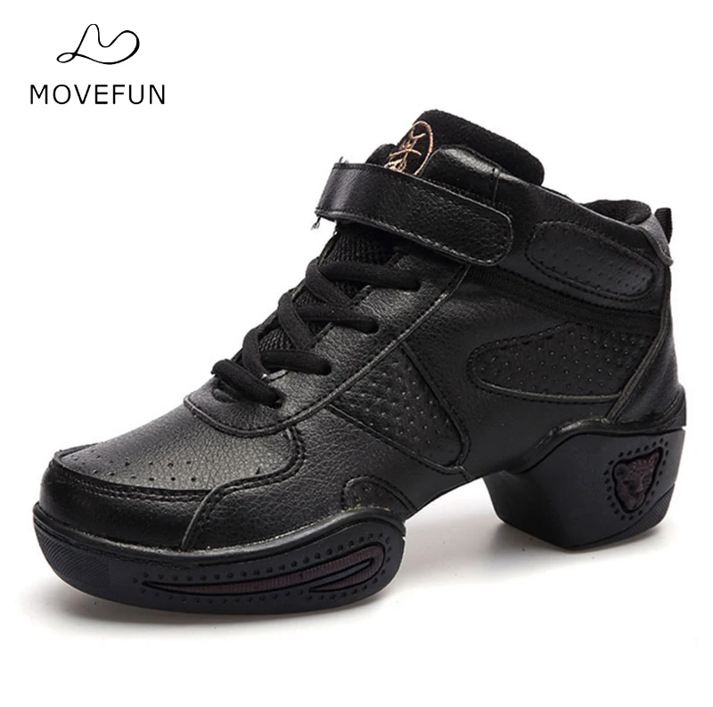 MoveFun/Новинка брендовые Танцевальные Кроссовки для женщин мягкая джазовая обувь в