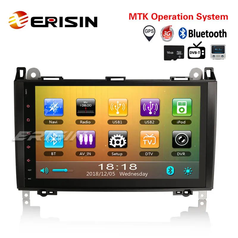 Erisin ES792B 9 &quotMTK автомобильное стерео GPS IPOD 3G Радио RDS DVR система для