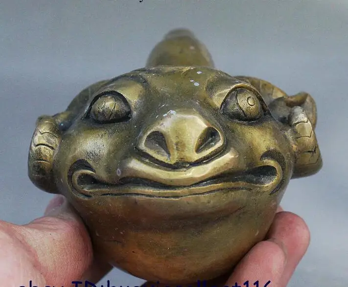 Старый народный китайский сбор овец голова Статуэтка курительная трубка