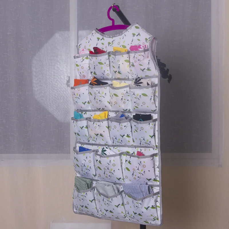 18 Pockets Storage bag Multifunction Wardrobe Underwear Socks Sorting Bag Door Wall Hanging Closet Organizer | Дом и сад