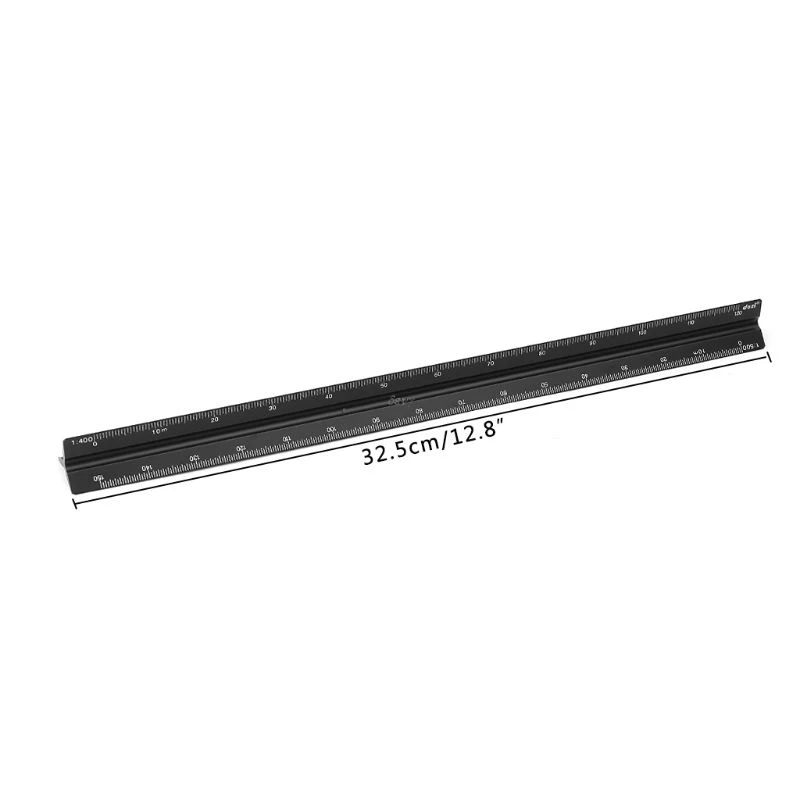30cm Aluminum Triangular Scale Ruler Architect Engineer Drafting Measuring Tool | Инструменты