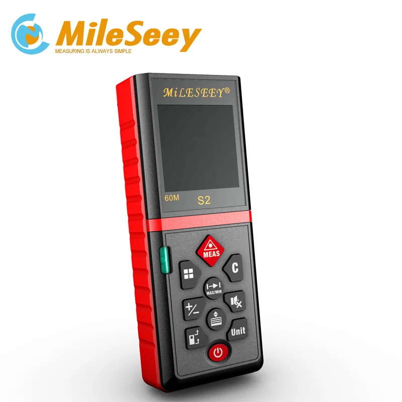 Mileseey s2 60 м лазерный дальномер измерительный инструмент измеритель расстояния