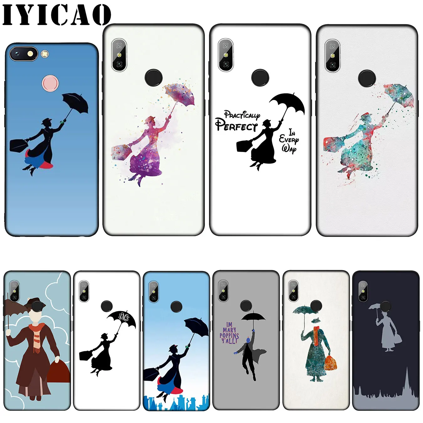 Мягкий силиконовый чехол Mary Poppins для Xiaomi Mi 10 9 8 A3 A2 9T Pro Lite SE A1 CC9 CC9E 5X 6X|Бамперы| |