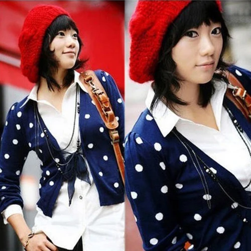 Хит продаж женский берет плетеная мешковатая шапка вязаная крючком теплая