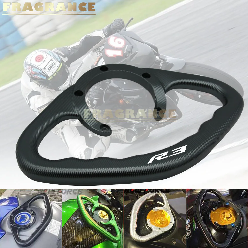 

Motorcycle Passenger Handgrips Hand Grip Tank Grab Bar Handle Armrest FOR Yamaha R1 R6 R3 R25 YZF-R1 YZF-R6 YZF-R25 YZF FZ1 FZ6