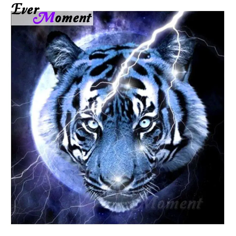 

Ever Moment Tiger Animal Diamond Painting Full Square Drill Picture Of Rhinestone 5D DIY Diamond Embroidery Mosaic S2F1519
