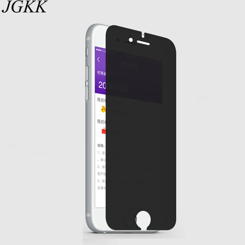 JGKK Anti Spy Tempered Glass For Apple iPhone 5S 5C SE Black Anti-spy Screen Protector 4S 5 4 Protective Film | Мобильные телефоны