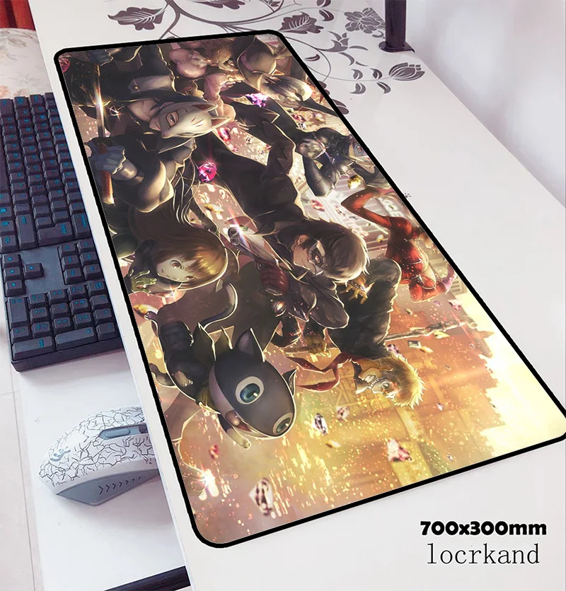 Persona 5 Коврик для мыши 700x300x3 мм массовый шаблон компьютерный коврик геймер геймпад