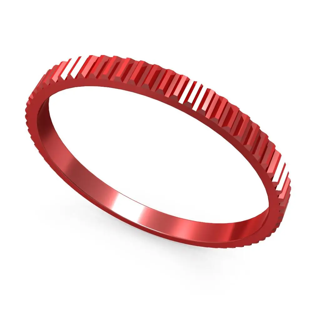2mm Red Кремо простые зубчатые кольца 2 мм обручальные кольца кольцо Rianbow/синий/зеленый/черный вечерние Подарки для женщин и девушек модные ювелирные изделия Размер 6-10 - Цвет основного камня: 2mm Red