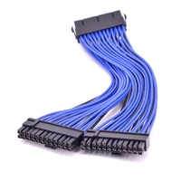 24pin atx 1 to 2 power supply extension cable 24p psu power port multiplier 24 pin male to female port y splitter cable