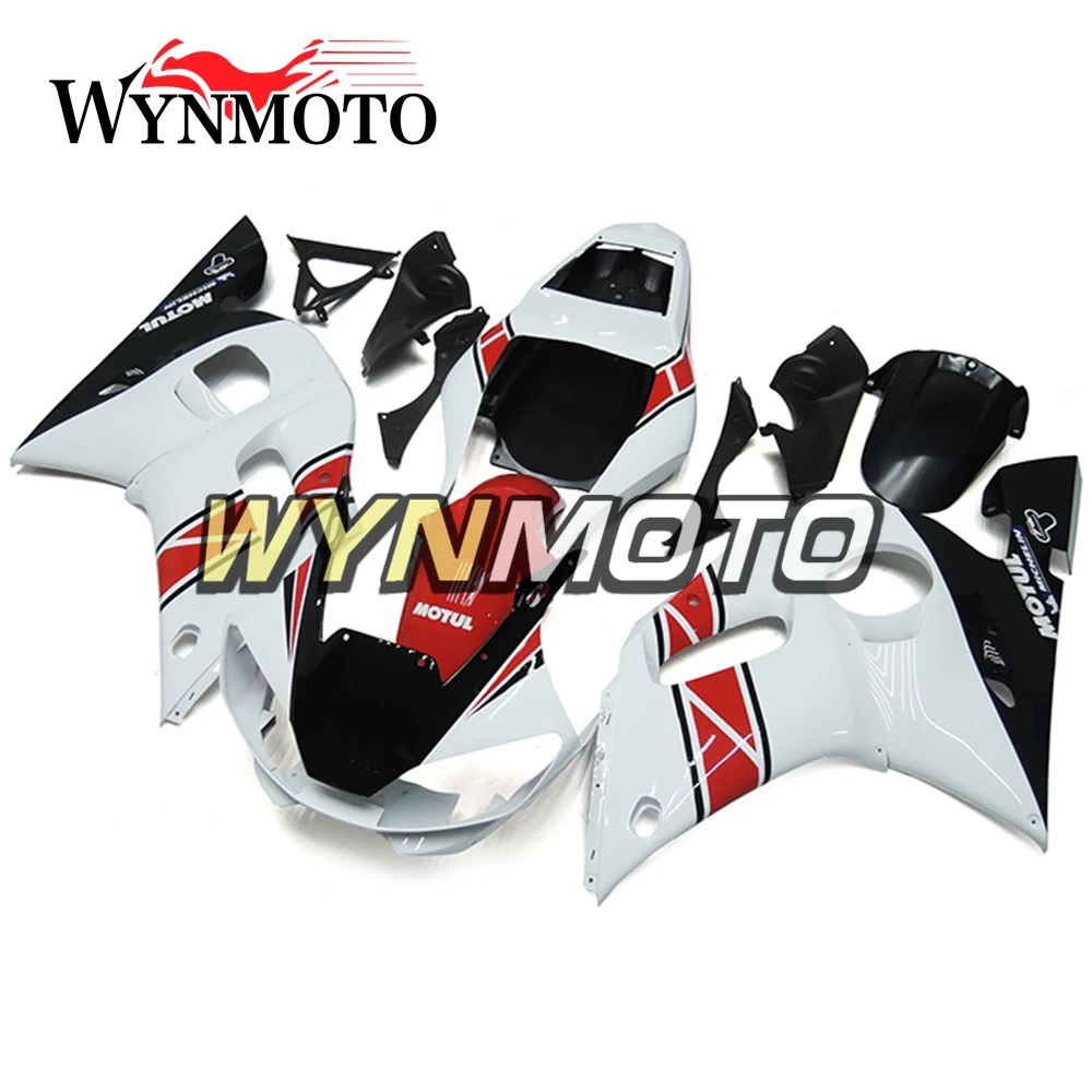 Белый красный полностью из АБС пластика для Yamaha YZF R6 1998 2002 98 99 00 01 02 мотоцикл