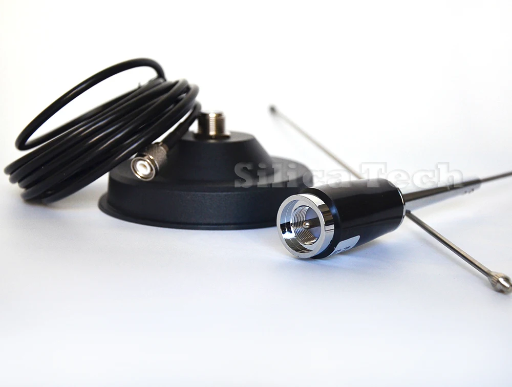 98MHz Car fm antenna sucker with 3M cable for 7w 15w FM Transmitter - TNC port |