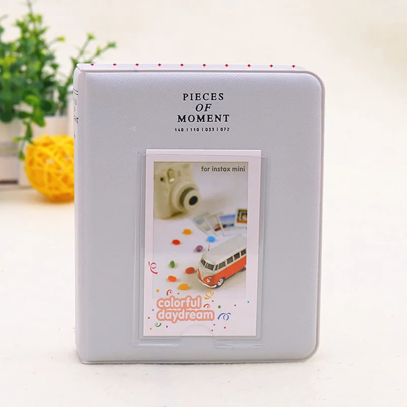 Light gray 64 кармана мини мгновенный чехол для фотографий в альбоме хранения для Fujifilm Instax Мини Фильм 7s 8 Корея instax Мини альбом - Цвет: Light gray