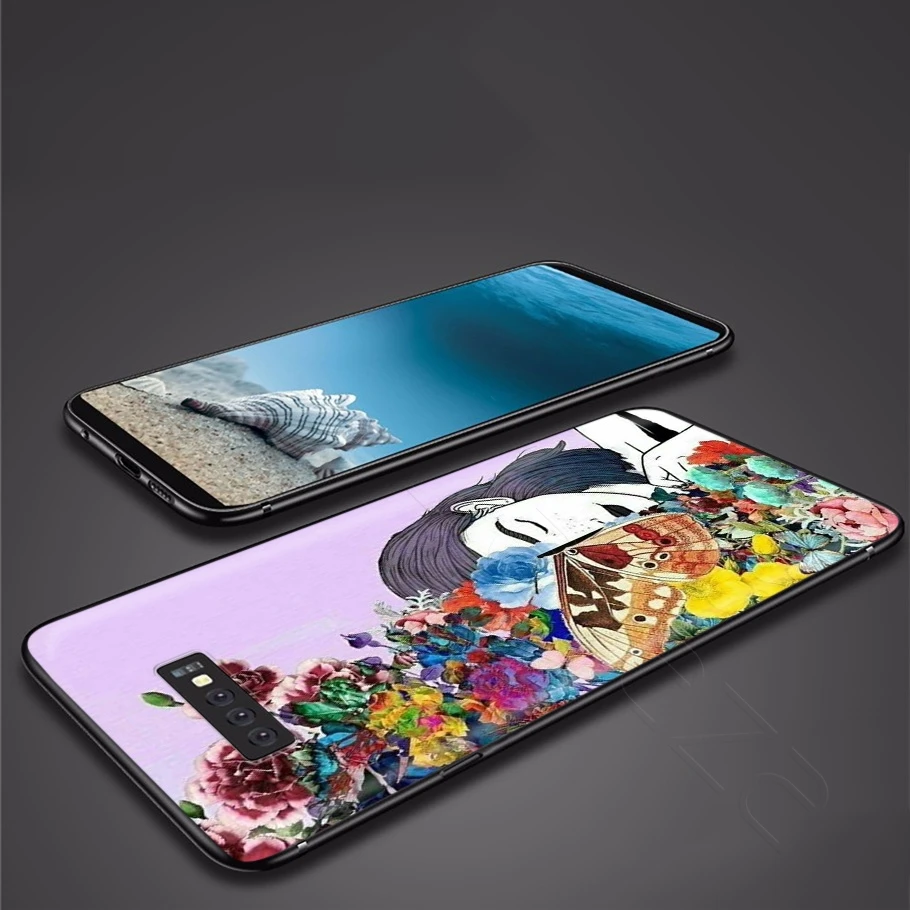 Чехол с абстрактным изображением девушки для Samsung Galaxy S20 S10 S9 S8 S7 S6 Plus Note 9 8 M30 M20 M10 Edge