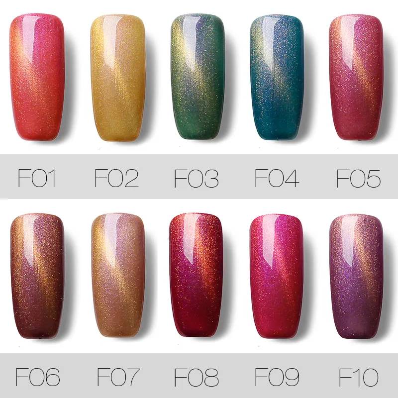 Гель ROSALIND 1S гель для ногтей 10 мл радужные кошачьи глаза магнитный 3d эффект