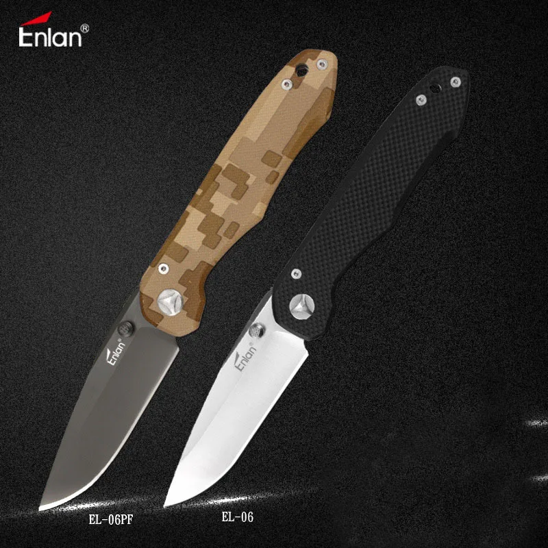 Складной нож ENLAN для повседневного использования 8Cr13Mov лезвие G10 ручка кемпинга